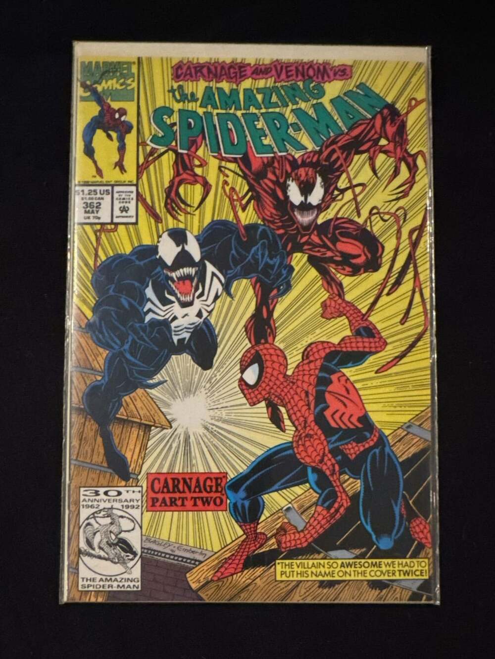 The Amazing Spider-Man #362 Carnage and Venom Part Two Marvel Comics 1992